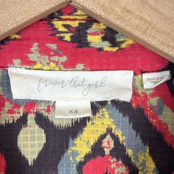 Anthropologie Forever That Girl Top Western Boho Pearl  Blouse Size XS - Picture 4 of 8